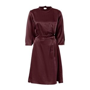 Brand New Without Tags Chic Midi Burgundy Dress